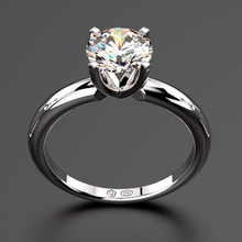 Cargar imagen en el visor de la galería, Anillo solitario diamante central 0.70ct en Oro 18K